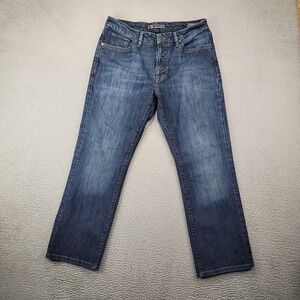 34 Heritage Jeans Mens 36x32 (32X28) Blue Charisma Dark Wash Denim Straight Leg